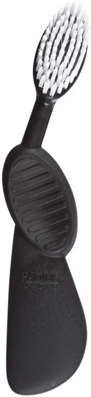 مسواک RADIUS Flex Brush با برس نرم، بدون BPA و مورد تایید ADA، طراحی شده برای بهبود سلامت لثه و کاهش مشکلات - دست راست - سیاه/سفید - بسته 1 عددی مسواک RADIUS Flex Brush با برس نرم، بدون BPA و مورد تایید ADA، طراحی شده برای بهبود سلامت لثه و کاهش مشکلات - دست راست - سیاه/سفید - بسته 1 عددی