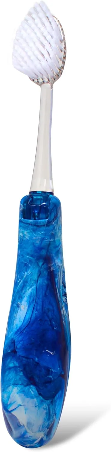 مسواک سفری RADIUS مدل Tour، اقیانوس قطب شمال، فاقد BPA و مورد تایید ADA، طراحی شده برای بهبود سلامت لثه و کاهش خطر بیماری لثه، 1 عدد