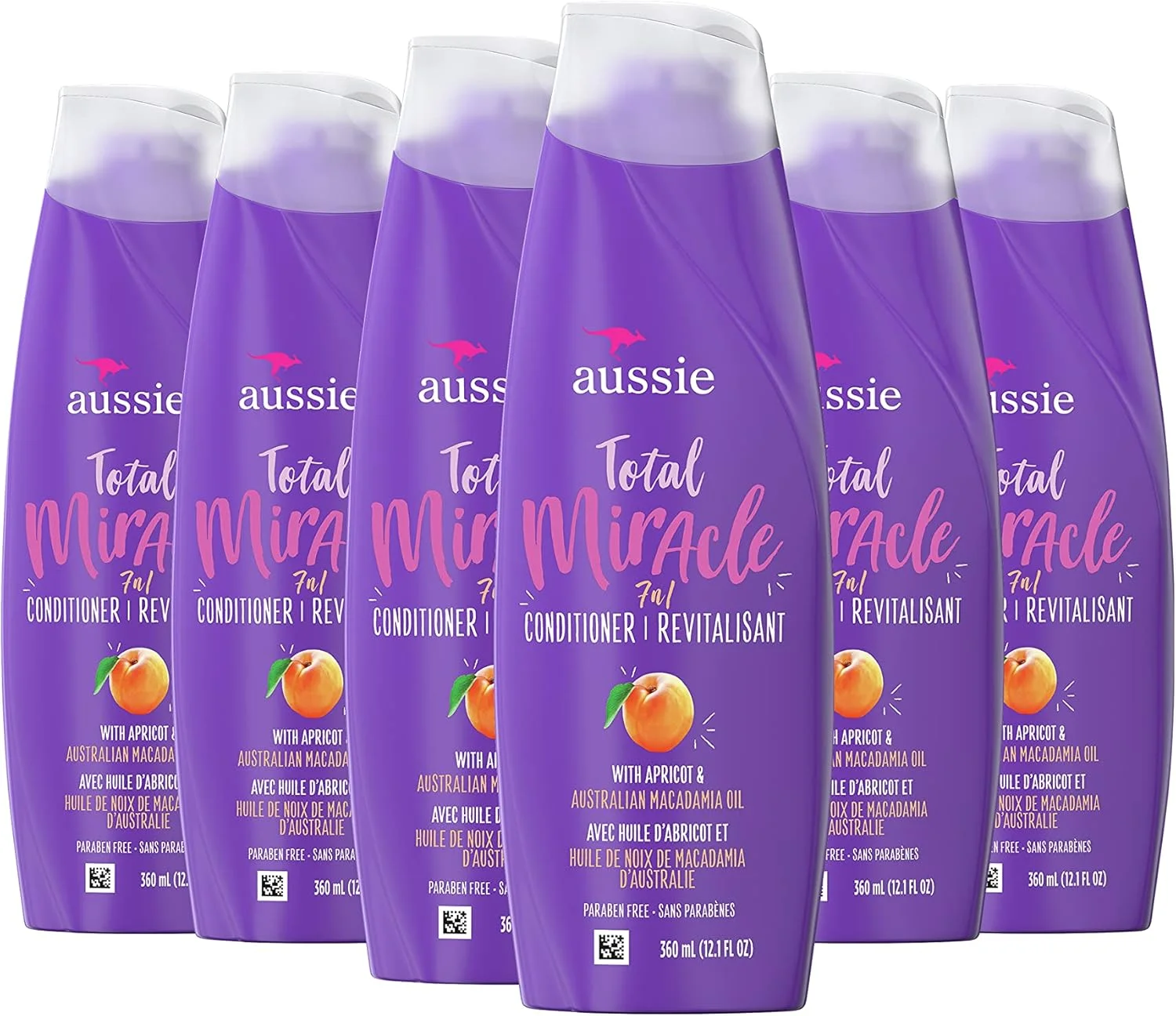 نرم کننده مو 7 در 1 مجموعه معجزه آسای Aussie، حجم 357 میلی لیتر (بسته 6 عددی) نرم کننده مو 7 در 1 مجموعه معجزه آسای Aussie، حجم 357 میلی لیتر (بسته 6 عددی)