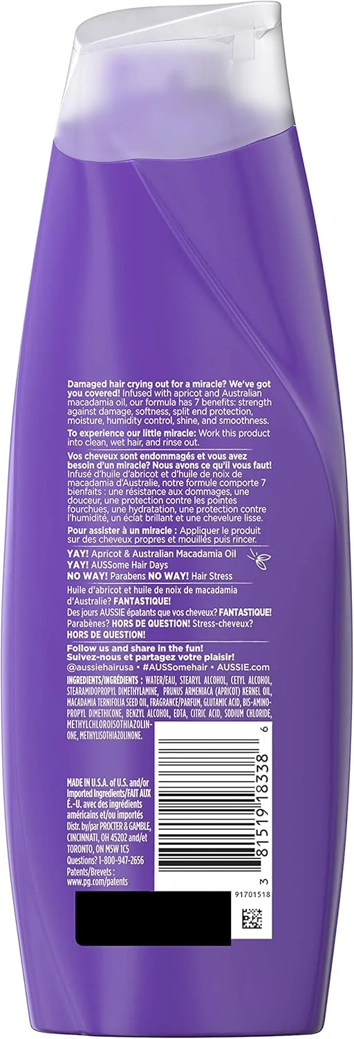 نرم کننده مو 7 در 1 مجموعه معجزه آسای Aussie، حجم 357 میلی لیتر (بسته 6 عددی) نرم کننده مو 7 در 1 مجموعه معجزه آسای Aussie، حجم 357 میلی لیتر (بسته 6 عددی)