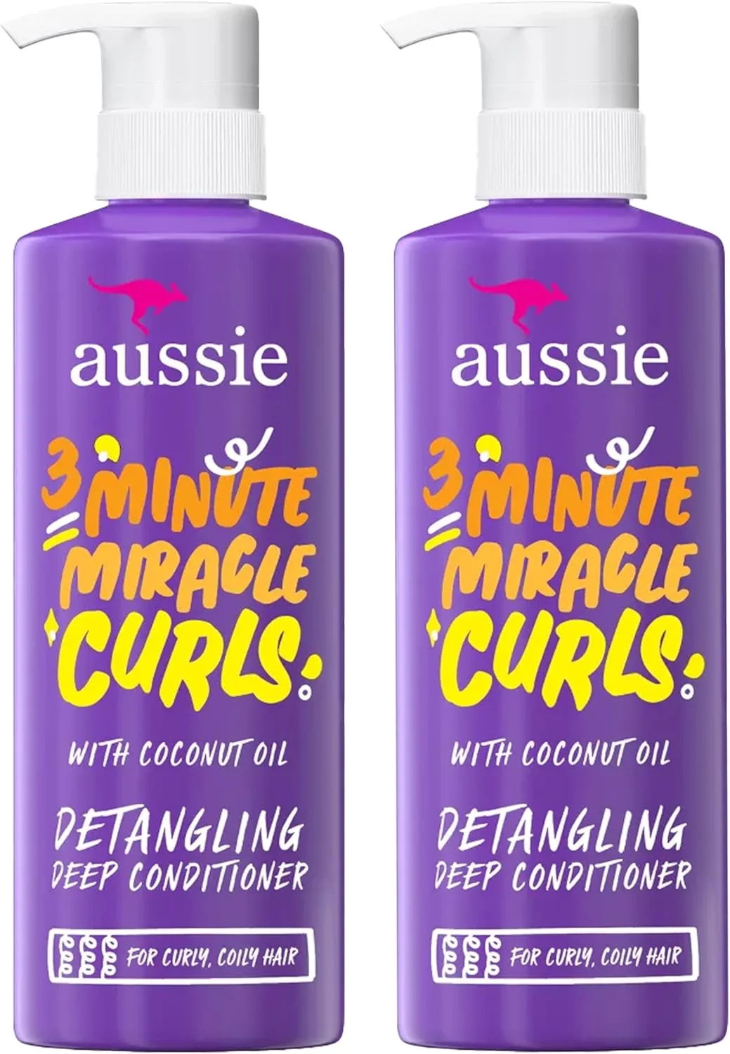 نرم کننده عمیق موهای فر آوسی، معجزه 3 دقیقه ای، پمپی 475 میلی لیتر (بسته 2 عددی) نرم کننده عمیق موهای فر آوسی، معجزه 3 دقیقه ای، پمپی 475 میلی لیتر (بسته 2 عددی)