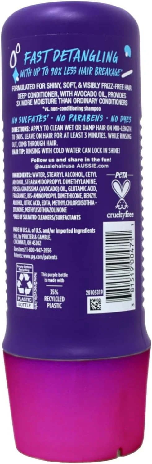 نرم کننده موی مایع آبرسان قوی 3 دقیقه ای Aussie Moist - حجم 236 میلی لیتر نرم کننده موی مایع آبرسان قوی 3 دقیقه ای Aussie Moist - حجم 236 میلی لیتر