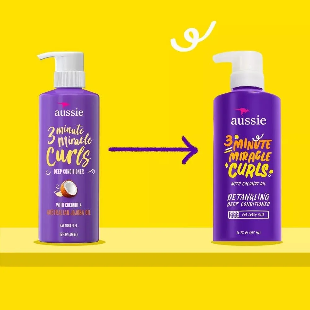 نرم کننده عمیق موهای فر آوسی، معجزه 3 دقیقه ای، پمپی 475 میلی لیتر (بسته 2 عددی) نرم کننده عمیق موهای فر آوسی، معجزه 3 دقیقه ای، پمپی 475 میلی لیتر (بسته 2 عددی)