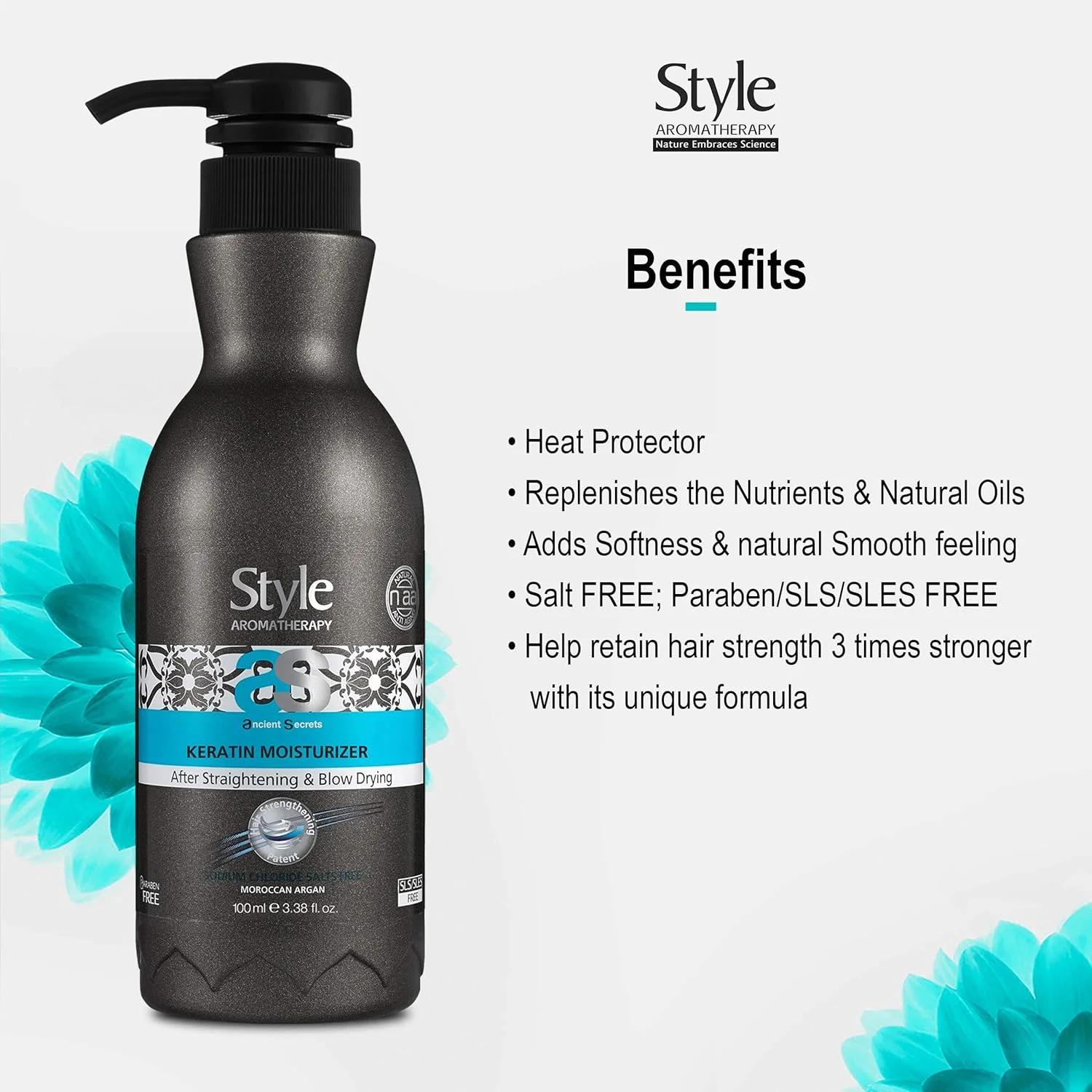 مرطوب کننده و مغذی مو بعد از کراتین Style Aromatherapy Professional، مناسب موهای خشک، آسیب دیده، کدر و وز - 100 میلی لیتر مرطوب کننده و مغذی مو بعد از کراتین Style Aromatherapy Professional، مناسب موهای خشک، آسیب دیده، کدر و وز - 100 میلی لیتر