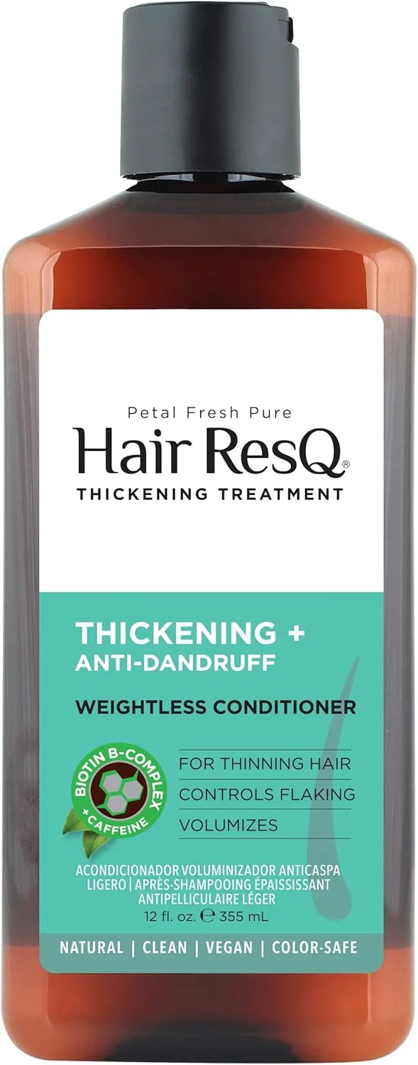نرم کننده ضخیم کننده موی سر ضد شوره سر پتال فرش Hair Resq، مناسب موهای به طور محسوسی نازک، حجم دهنده، کنترل خارش و پوسته پوسته شدن - وگان، بدون تست حیوانی و ایمن برای موهای رنگ شده، 355 میلی لیتر نرم کننده ضخیم کننده موی سر ضد شوره سر پتال فرش Hair Resq، مناسب موهای به طور محسوسی نازک، حجم دهنده، کنترل خارش و پوسته پوسته شدن - وگان، بدون تست حیوانی و ایمن برای موهای رنگ شده، 355 میلی لیتر