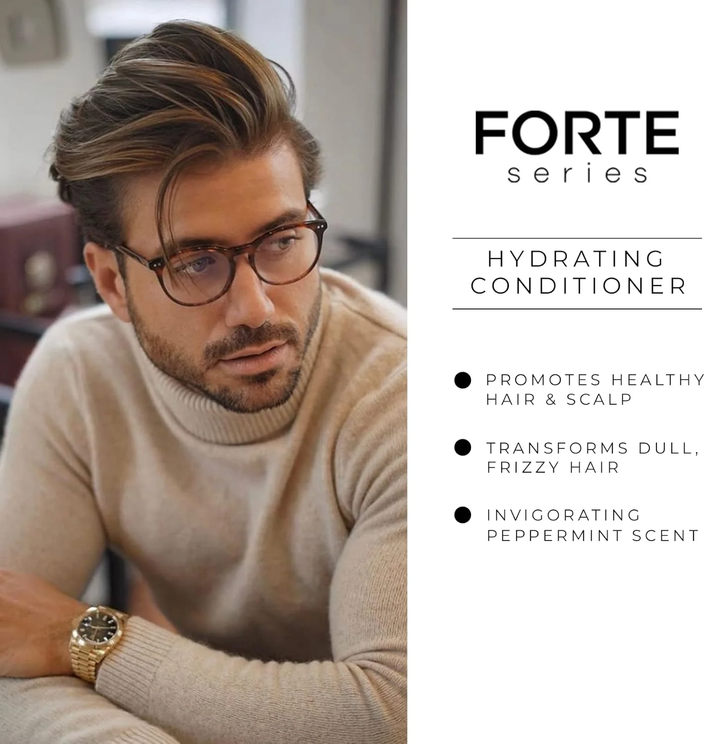 نرم کننده موی آبرسان مردانه الکس کاستا از Forte Series، درمان عمقی موهای آسیب دیده، مغذی برای موهای خشک، بدون سولفات و پارابن برای موهای وز، (236 میلی لیتر) نرم کننده موی آبرسان مردانه الکس کاستا از Forte Series، درمان عمقی موهای آسیب دیده، مغذی برای موهای خشک، بدون سولفات و پارابن برای موهای وز، (236 میلی لیتر)