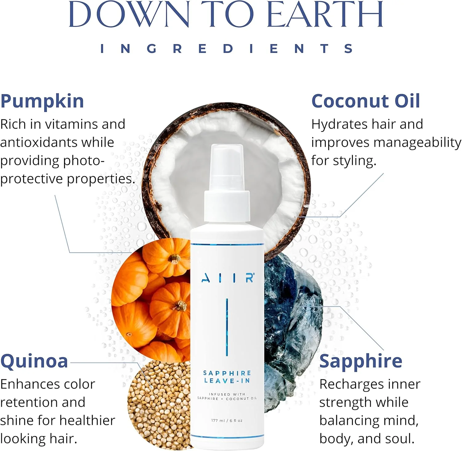 نرم کننده موی سر بدون نیاز به آبکشی AIIR Sapphire، حجم 177 میلی لیتر نرم کننده موی سر بدون نیاز به آبکشی AIIR Sapphire، حجم 177 میلی لیتر