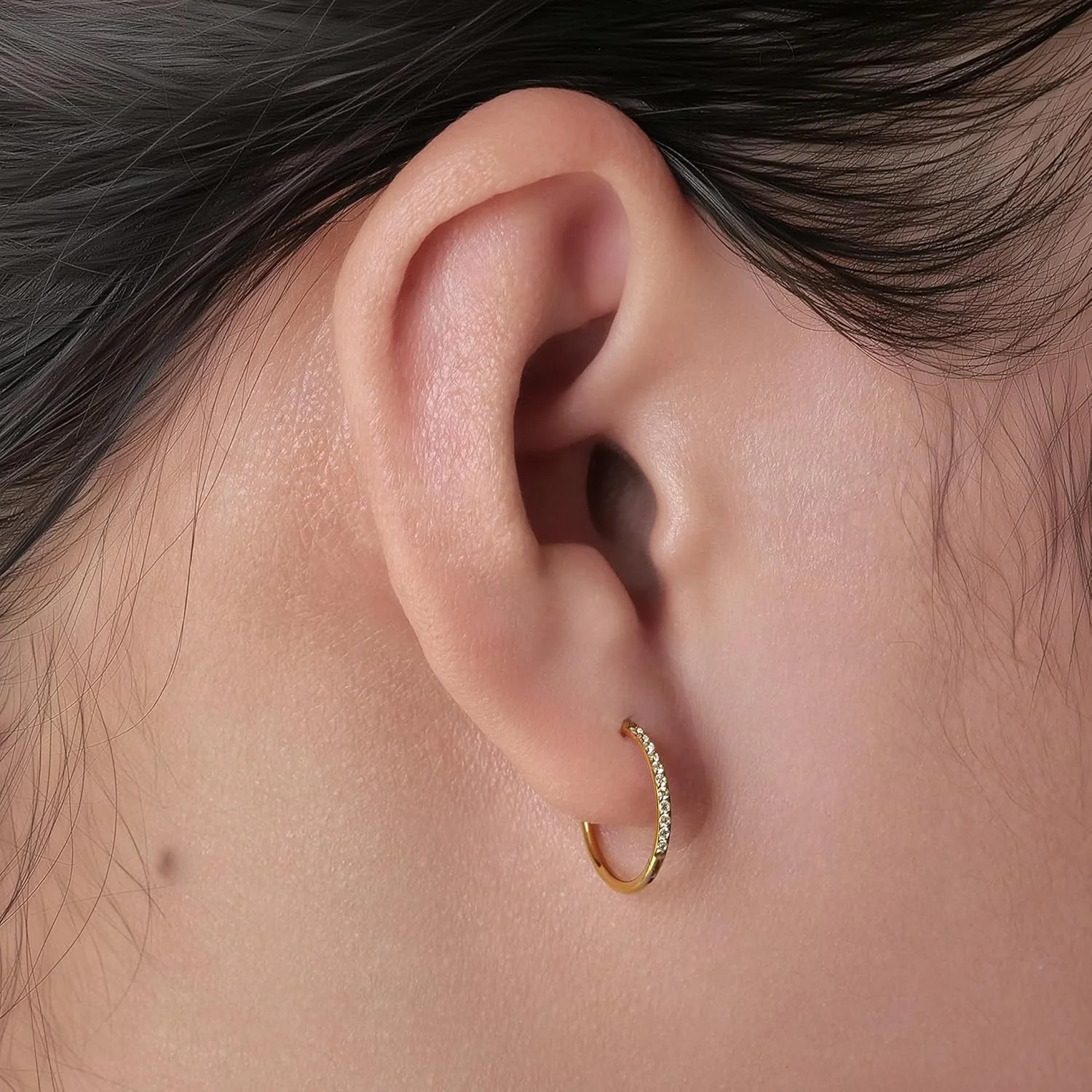 گوشواره های حلقه ای کوچک لیمرنسیا برای زنان، حلقه های تیتانیومی ضد حساسیت مناسب برای سوراخ کردن غضروف گوش، تیتانیوم، زیرکونیا گوشواره های حلقه ای کوچک لیمرنسیا برای زنان، حلقه های تیتانیومی ضد حساسیت مناسب برای سوراخ کردن غضروف گوش، تیتانیوم، زیرکونیا