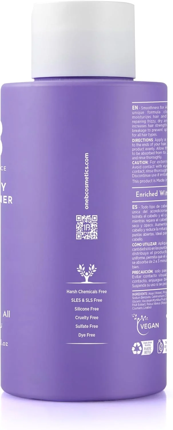 نرم کننده مو 1B با بافت مخملی و لطیف برای انواع مو 475 میلی لیتر - حاوی عصاره توت ها و روغن گیلاس | کنترل وز، استحکام و ترمیم | مناسب برای موهای خشک، کدر و آسیب دیده | مناسب برای انواع مو نرم کننده مو 1B با بافت مخملی و لطیف برای انواع مو 475 میلی لیتر - حاوی عصاره توت ها و روغن گیلاس | کنترل وز، استحکام و ترمیم | مناسب برای موهای خشک، کدر و آسیب دیده | مناسب برای انواع مو