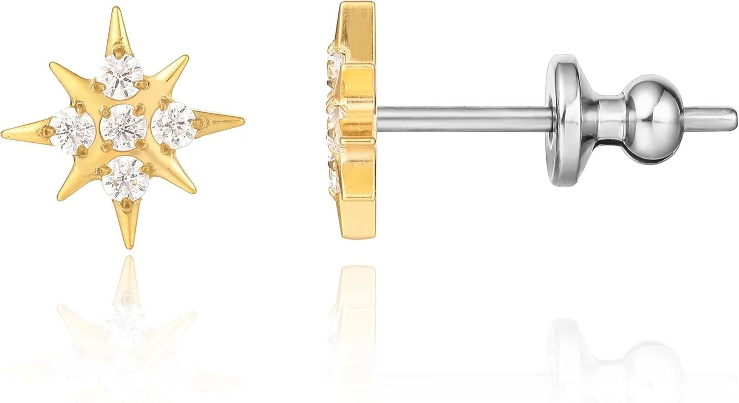 گوشواره های میخی تیتانیومی خالص و ضد حساسیت Limerencia F136، گوشواره های زیرکونیا مکعبی کوچک و ظریف G23 برای گوش های حساس بانوان گوشواره های میخی تیتانیومی خالص و ضد حساسیت Limerencia F136، گوشواره های زیرکونیا مکعبی کوچک و ظریف G23 برای گوش های حساس بانوان