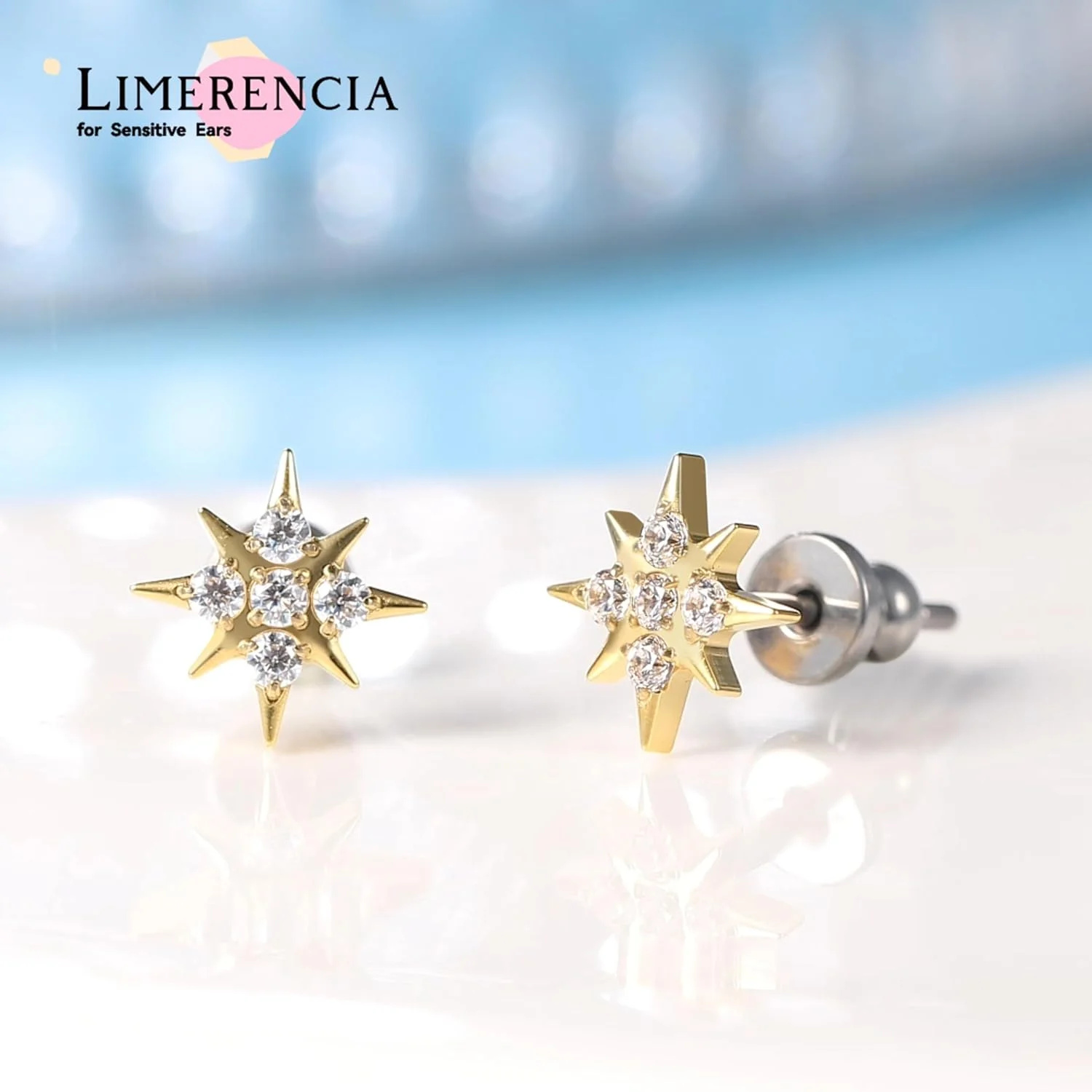 گوشواره های میخی تیتانیومی خالص و ضد حساسیت Limerencia F136، گوشواره های زیرکونیا مکعبی کوچک و ظریف G23 برای گوش های حساس بانوان گوشواره های میخی تیتانیومی خالص و ضد حساسیت Limerencia F136، گوشواره های زیرکونیا مکعبی کوچک و ظریف G23 برای گوش های حساس بانوان