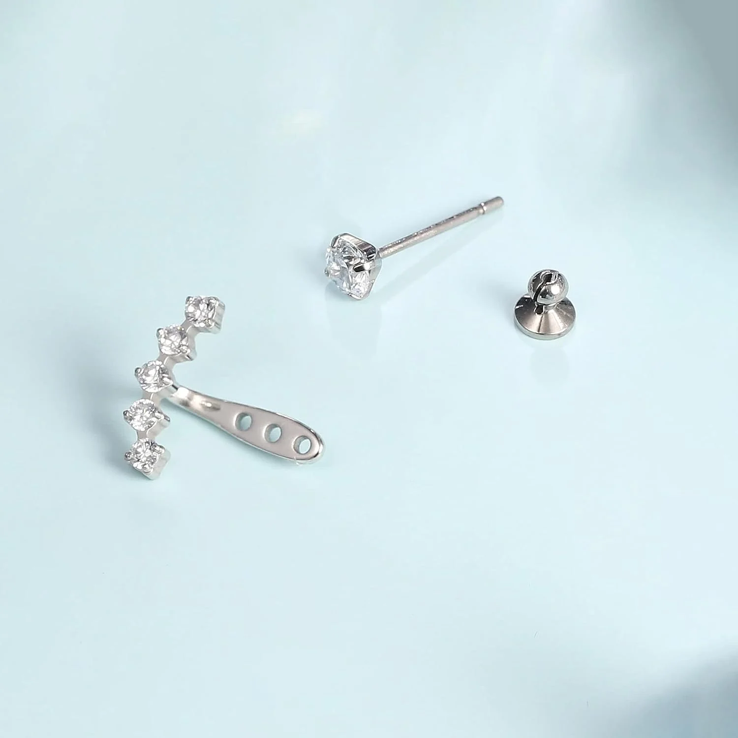 گوشواره های آویز تیتانیومی درجه ایمپلنت G23 ضد حساسیت Limerencia با نگین های زیرکونیا مکعبی 5A+ برای گوش های حساس دختران و زنان گوشواره های آویز تیتانیومی درجه ایمپلنت G23 ضد حساسیت Limerencia با نگین های زیرکونیا مکعبی 5A+ برای گوش های حساس دختران و زنان