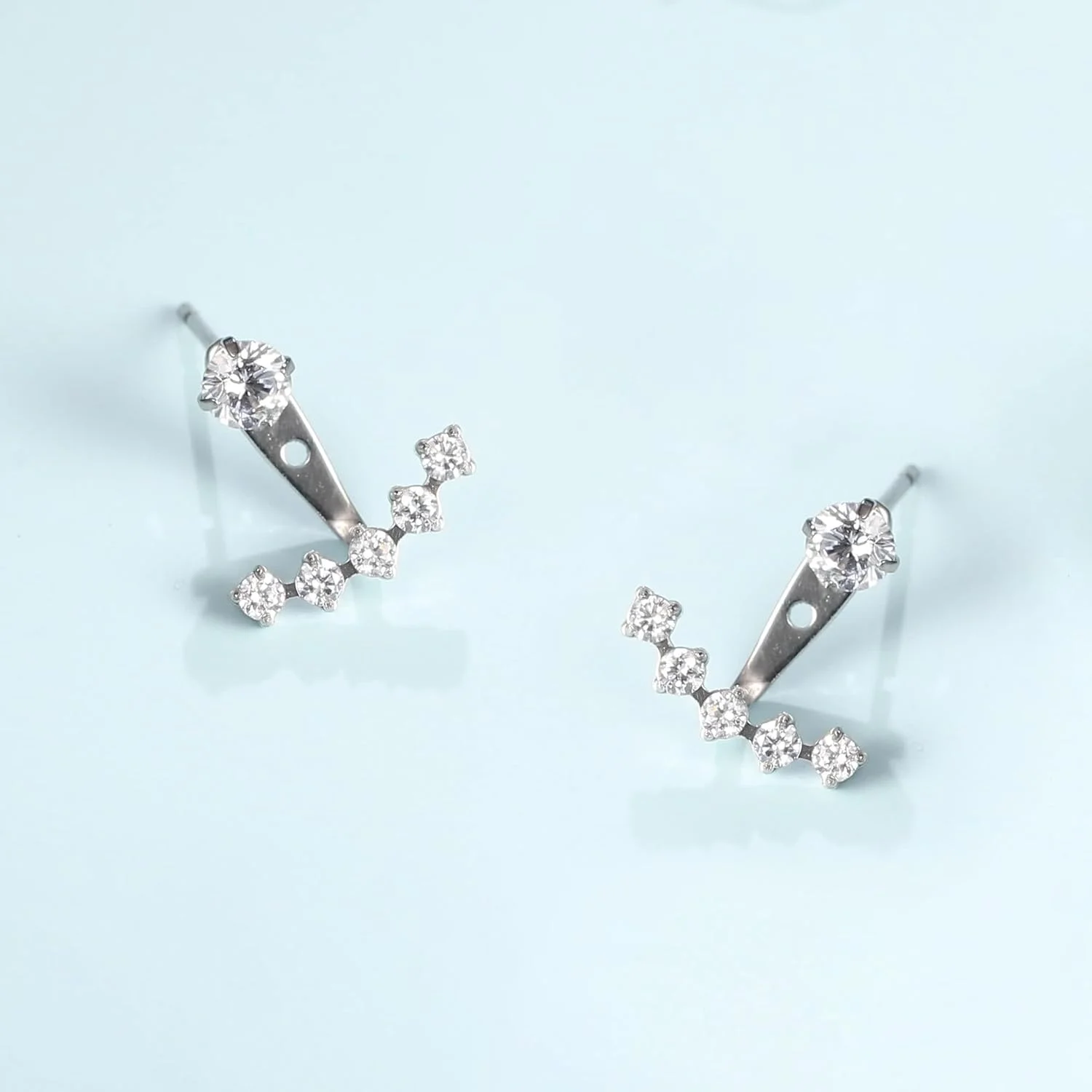 گوشواره های آویز تیتانیومی درجه ایمپلنت G23 ضد حساسیت Limerencia با نگین های زیرکونیا مکعبی 5A+ برای گوش های حساس دختران و زنان گوشواره های آویز تیتانیومی درجه ایمپلنت G23 ضد حساسیت Limerencia با نگین های زیرکونیا مکعبی 5A+ برای گوش های حساس دختران و زنان