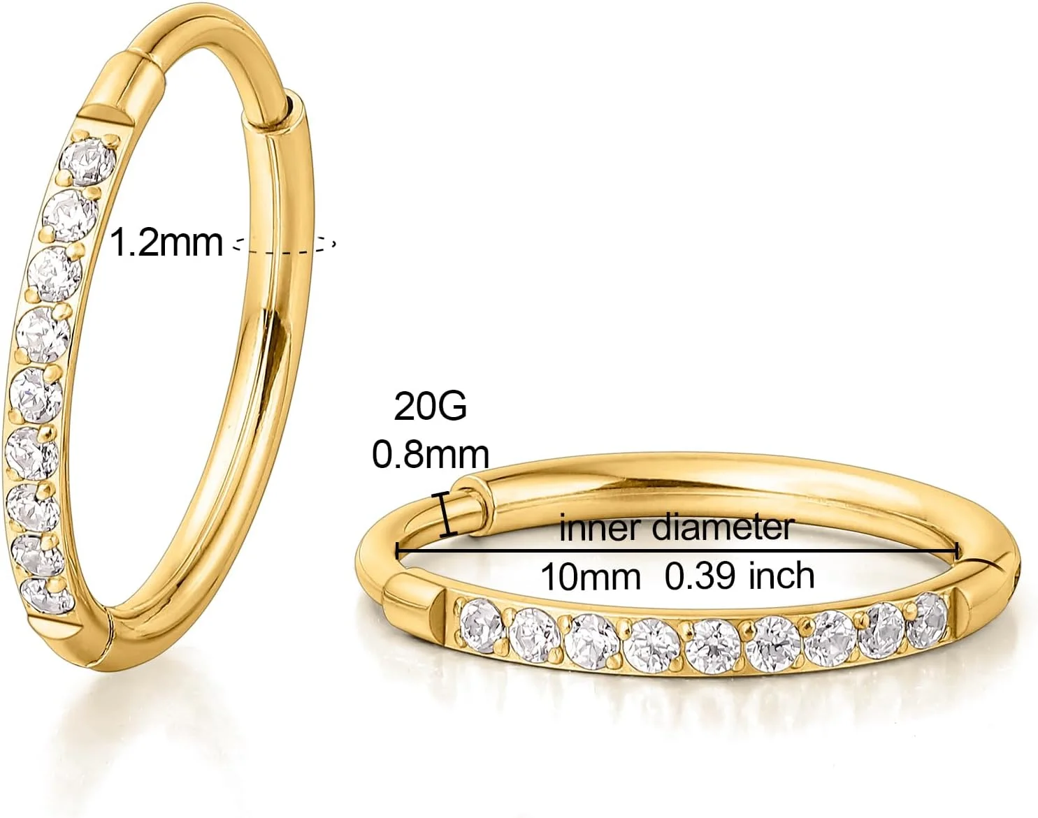 گوشواره های حلقه ای کوچک لیمرنسیا، گوشواره های حلقه ای سبک وزن ضد حساسیت تیتانیوم درجه ایمپلنت G23، گوشواره های تیتانیومی خالص برای زنان و مردان با گوش های حساس گوشواره های حلقه ای کوچک لیمرنسیا، گوشواره های حلقه ای سبک وزن ضد حساسیت تیتانیوم درجه ایمپلنت G23، گوشواره های تیتانیومی خالص برای زنان و مردان با گوش های حساس