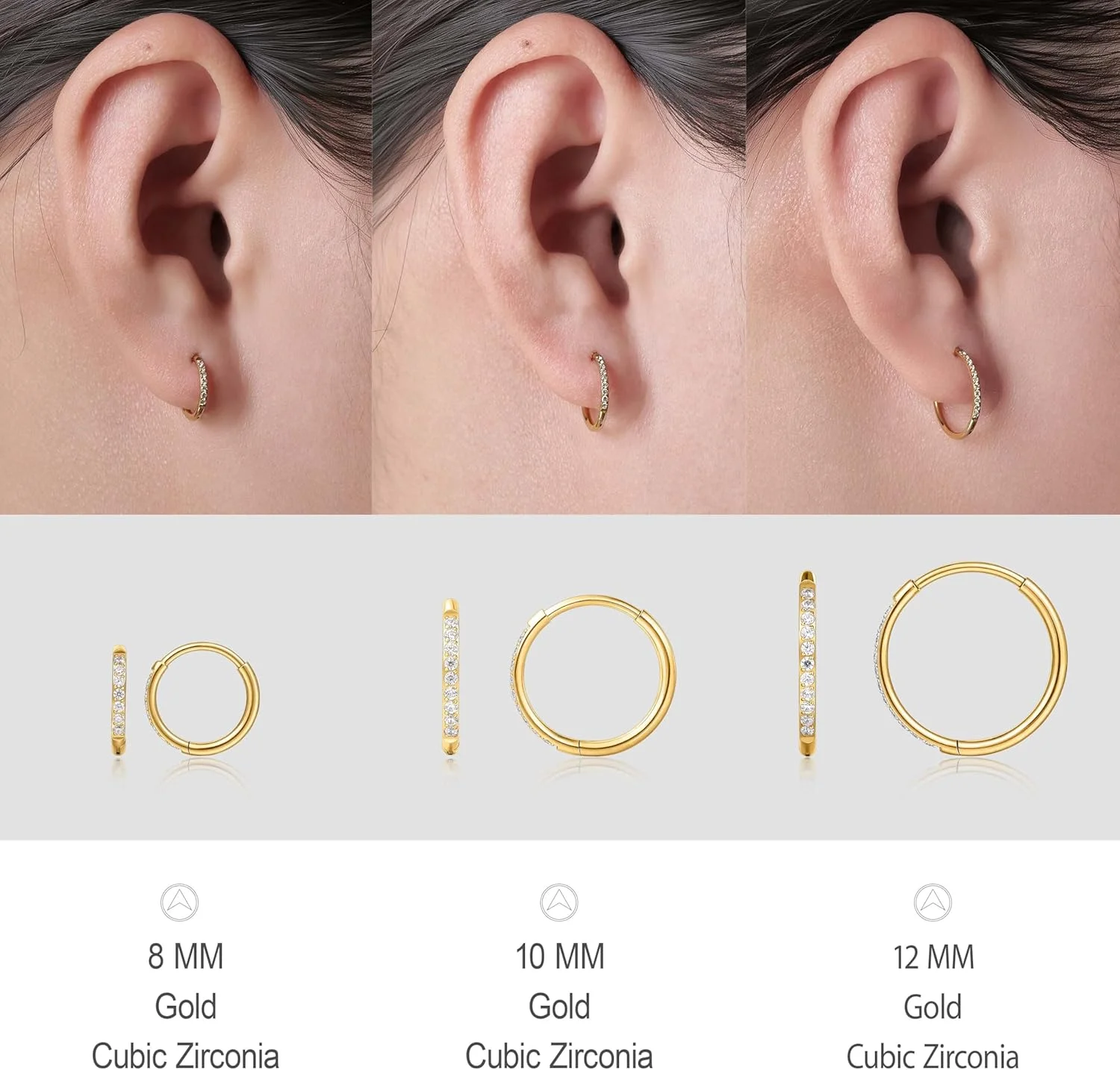 گوشواره های حلقه ای کوچک لیمرنسیا، گوشواره های حلقه ای سبک وزن ضد حساسیت تیتانیوم درجه ایمپلنت G23، گوشواره های تیتانیومی خالص برای زنان و مردان با گوش های حساس گوشواره های حلقه ای کوچک لیمرنسیا، گوشواره های حلقه ای سبک وزن ضد حساسیت تیتانیوم درجه ایمپلنت G23، گوشواره های تیتانیومی خالص برای زنان و مردان با گوش های حساس