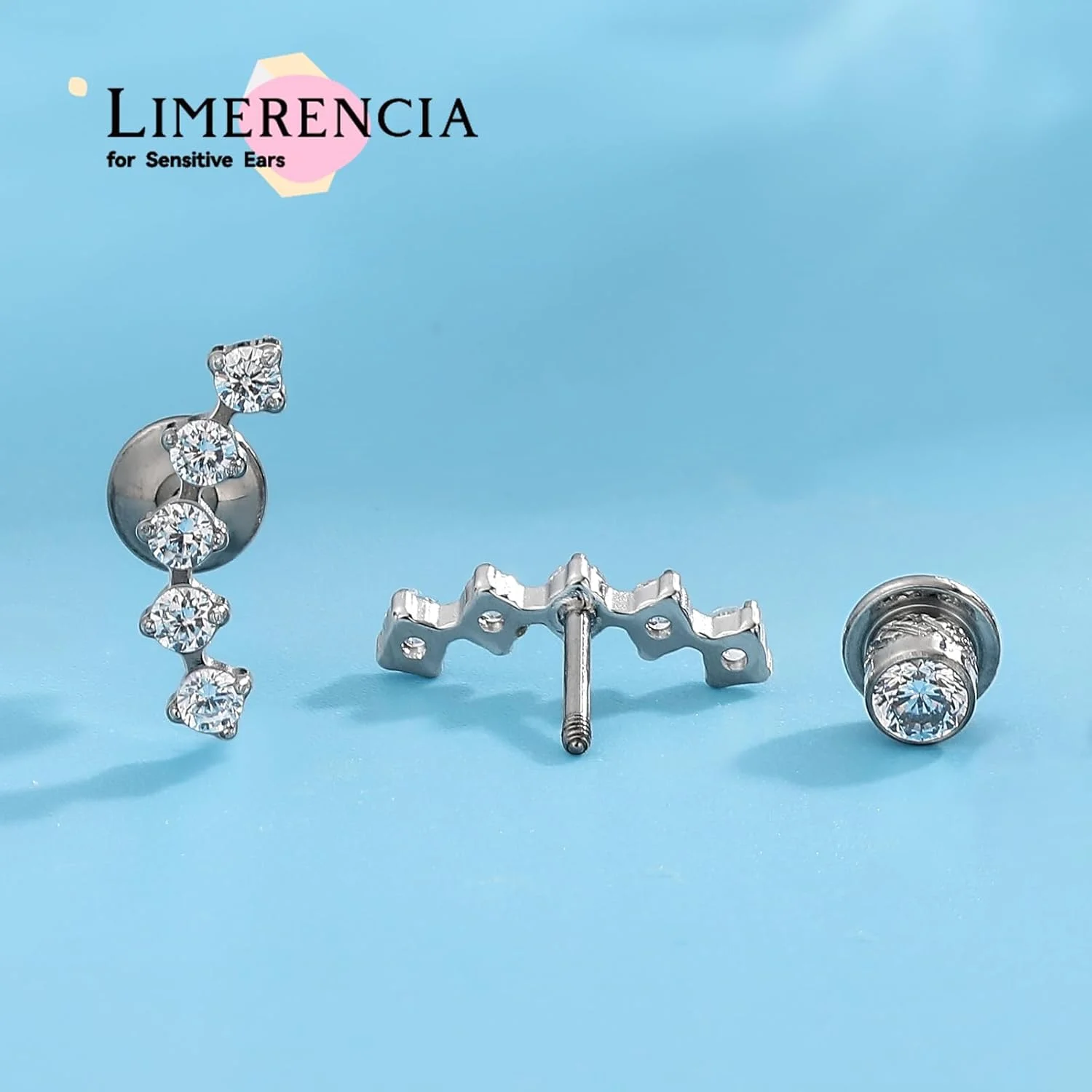 گوشواره های ضد حساسیت لیمرنسیا G23 تیتانیوم درجه ایمپلنت با پشت پیچی تراگوس 20G هلیکس F136 میله پیرسینگ برای غضروف گوش های حساس گوشواره های ضد حساسیت لیمرنسیا G23 تیتانیوم درجه ایمپلنت با پشت پیچی تراگوس 20G هلیکس F136 میله پیرسینگ برای غضروف گوش های حساس