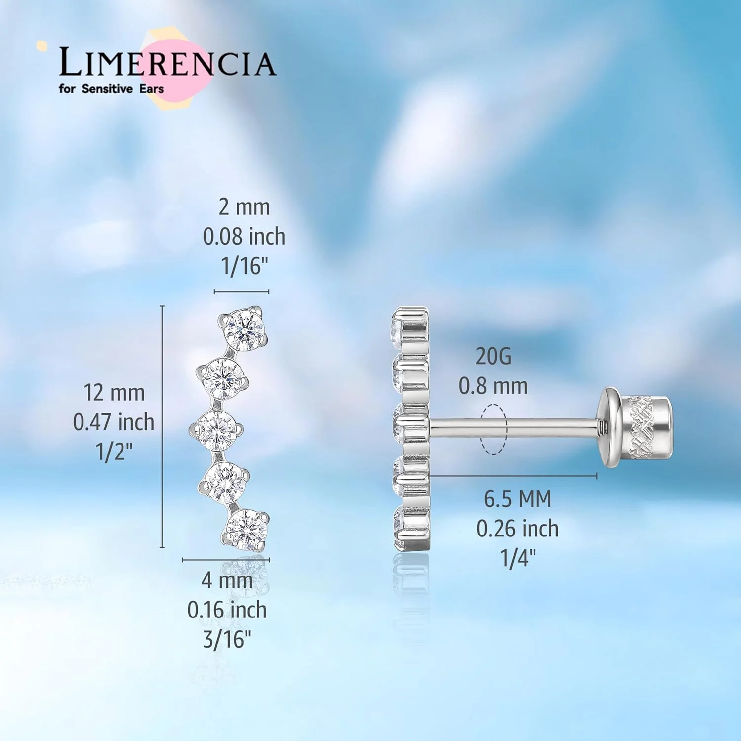 گوشواره های ضد حساسیت لیمرنسیا G23 تیتانیوم درجه ایمپلنت با پشت پیچی تراگوس 20G هلیکس F136 میله پیرسینگ برای غضروف گوش های حساس گوشواره های ضد حساسیت لیمرنسیا G23 تیتانیوم درجه ایمپلنت با پشت پیچی تراگوس 20G هلیکس F136 میله پیرسینگ برای غضروف گوش های حساس