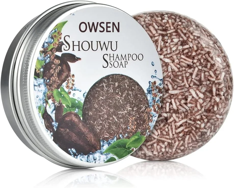 شامپو بار ارگانیک خاکستری معکوس، صابون نرم کننده ارگانیک طبیعی، شامپو رنگ مو، صابون شامپو تیره کننده مو حاوی اسانس برای ترمیم مو، حجم دهنده و مرطوب کننده (1 عدد)