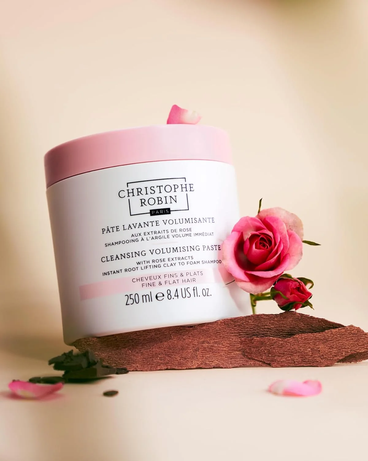 پاستای پاک کننده و حجم دهنده مو کریستف رابین حاوی عصاره گل رز 75 میلی لیتر پاستای پاک کننده و حجم دهنده مو کریستف رابین حاوی عصاره گل رز 75 میلی لیتر