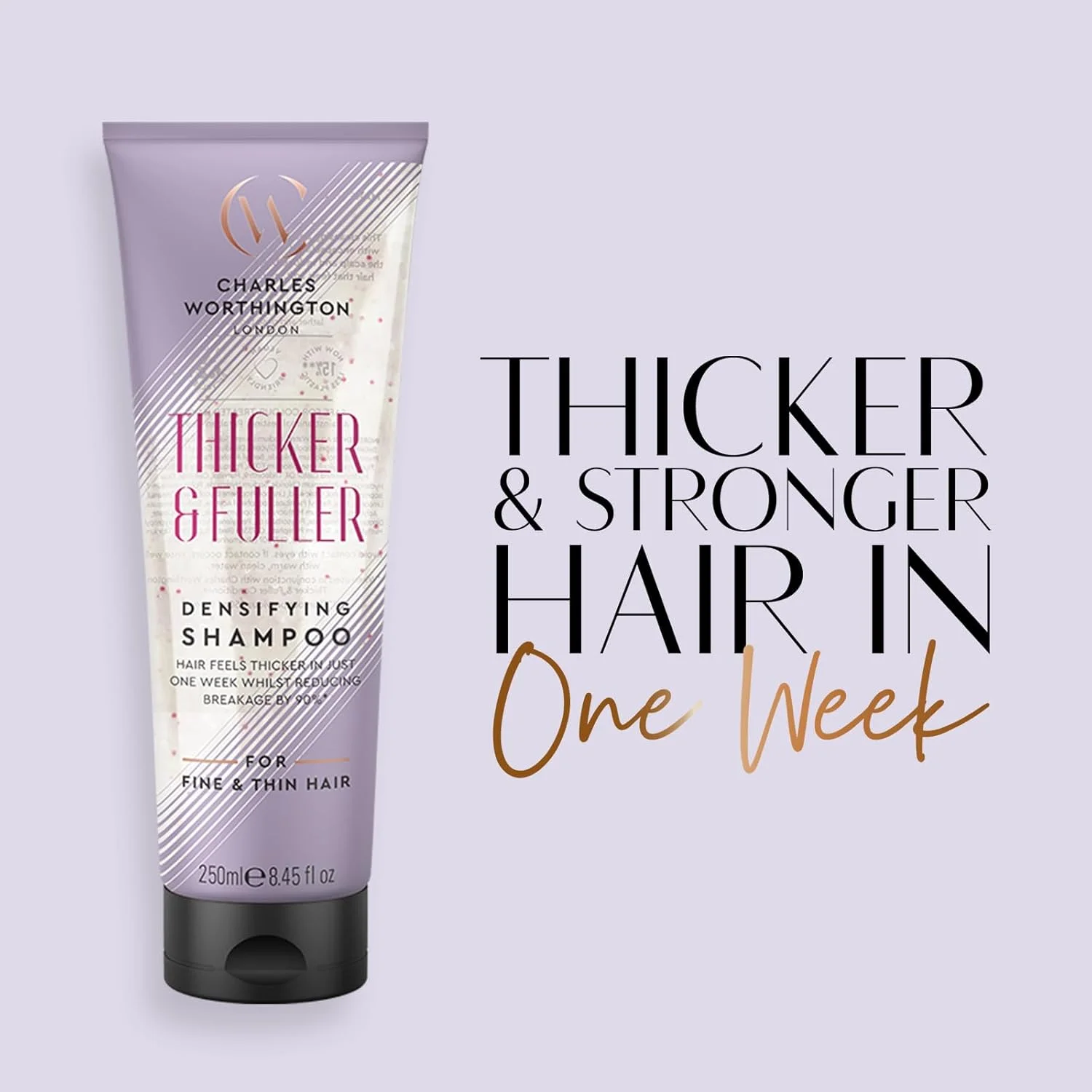 شامپو متراکم کننده و حجم دهنده مو چارلز ورتینگتون، شامپو ضخیم کننده مو برای موهای نازک، بنفش، 250 میلی لیتر شامپو متراکم کننده و حجم دهنده مو چارلز ورتینگتون، شامپو ضخیم کننده مو برای موهای نازک، بنفش، 250 میلی لیتر