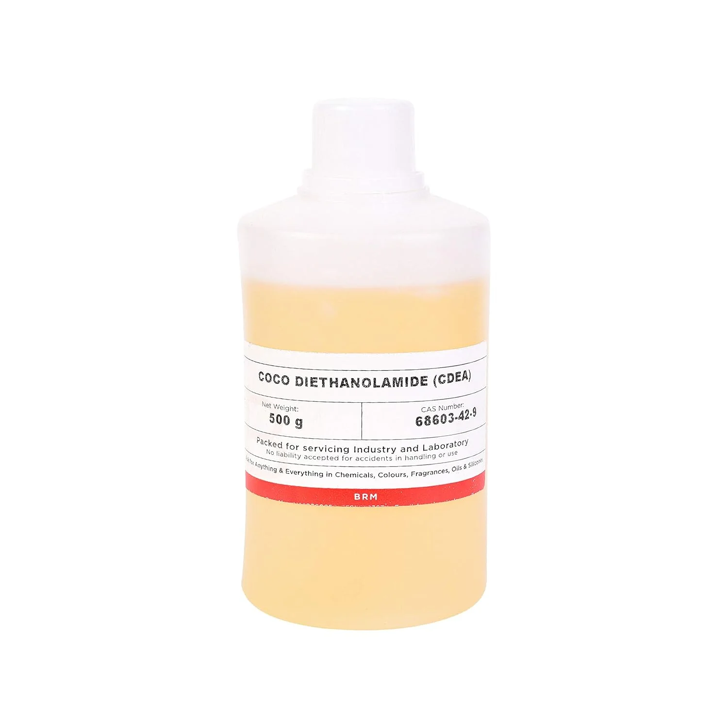 بی آر ام کمیکالز کوکو دی اتانول آمید CDEA برای ساخت صابون، ساخت شامپو، لوازم آرایشی DIY برای مو، پوست، مراقبت شخصی - ویسکوز - 500 گرم