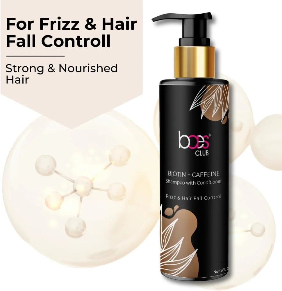 شامپو بیوتین + کافئین Baes Club به همراه نرم کننده | شامپو 2 در 1 به همراه نرم کننده | موهایی ضخیم تر، براق تر و سالم تر | 100% گیاهی، بدون پارابن و بدون صابون - 200 میلی لیتر شامپو بیوتین + کافئین Baes Club به همراه نرم کننده | شامپو 2 در 1 به همراه نرم کننده | موهایی ضخیم تر، براق تر و سالم تر | 100% گیاهی، بدون پارابن و بدون صابون - 200 میلی لیتر