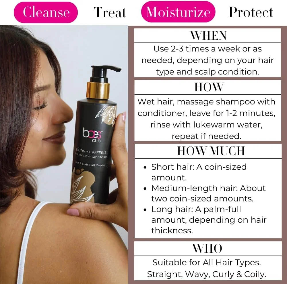 شامپو بیوتین + کافئین Baes Club به همراه نرم کننده | شامپو 2 در 1 به همراه نرم کننده | موهایی ضخیم تر، براق تر و سالم تر | 100% گیاهی، بدون پارابن و بدون صابون - 200 میلی لیتر شامپو بیوتین + کافئین Baes Club به همراه نرم کننده | شامپو 2 در 1 به همراه نرم کننده | موهایی ضخیم تر، براق تر و سالم تر | 100% گیاهی، بدون پارابن و بدون صابون - 200 میلی لیتر