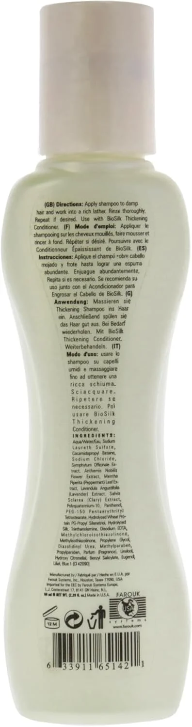 شامپو ضخیم کننده مو بایوسیلک - سایز مسافرتی مناسب برای خانم ها و آقایان 67 میلی لیتر