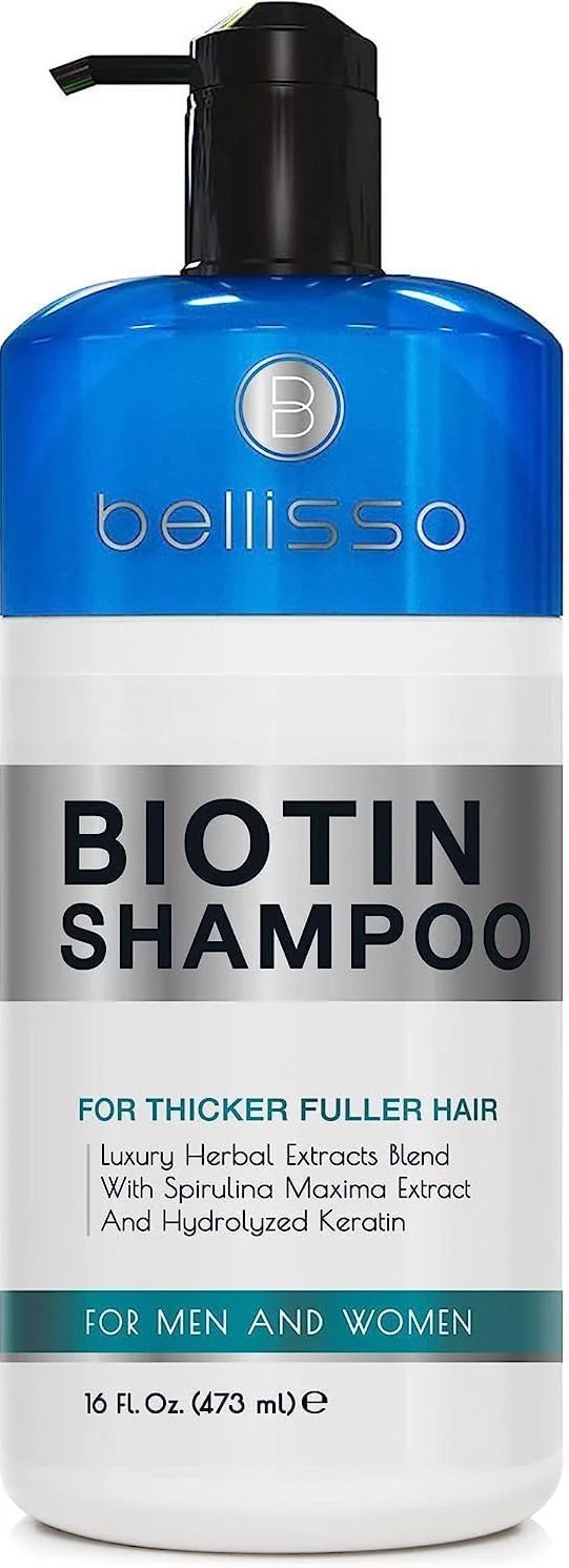 شامپو بیوتین BELLISSO - محصولات ضخیم کننده مو برای مردان و زنان - بدون سولفات، حجم دهنده، فرمول درجه سالن - افزایش حجم برای موهای نازک شامپو بیوتین BELLISSO - محصولات ضخیم کننده مو برای مردان و زنان - بدون سولفات، حجم دهنده، فرمول درجه سالن - افزایش حجم برای موهای نازک