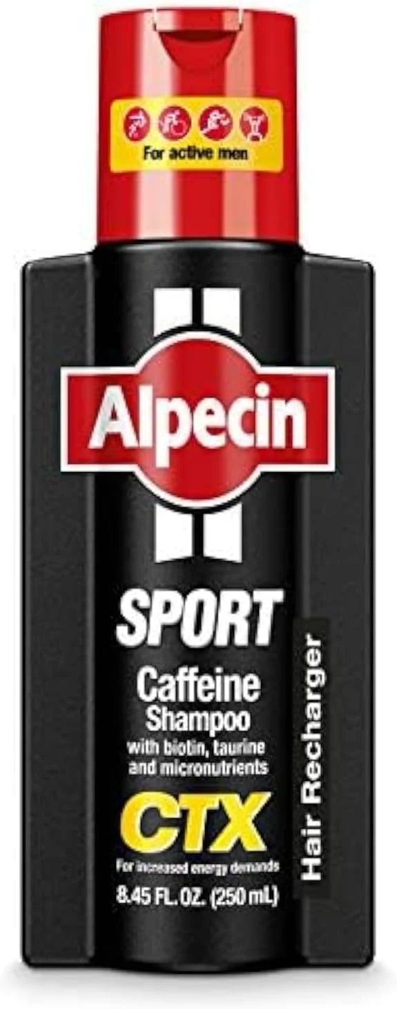 شامپو کافئین مردانه آلپسین CTX Sport - احیا کننده مو - 250 میلی لیتر - برای افزایش نیازهای انرژی - کیفیت آلمانی - اورجینال