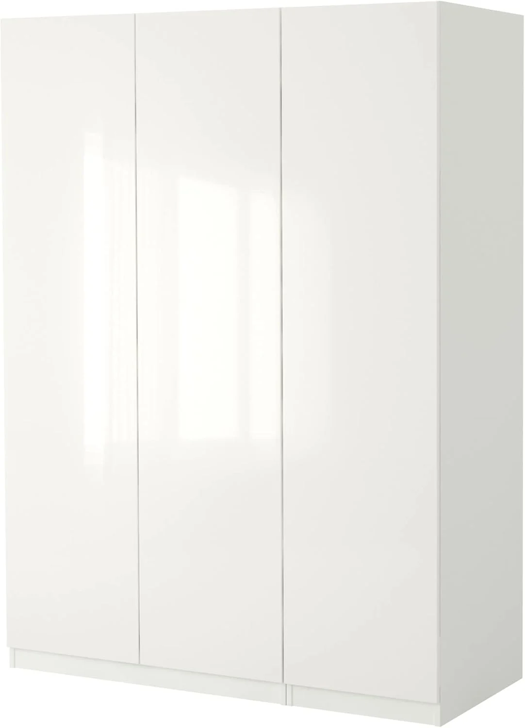 کمد لباس FARDAL/PAX، ۱۵۰x۶۰x۲۳۶ سانتی متر، سفید/براق/سفید