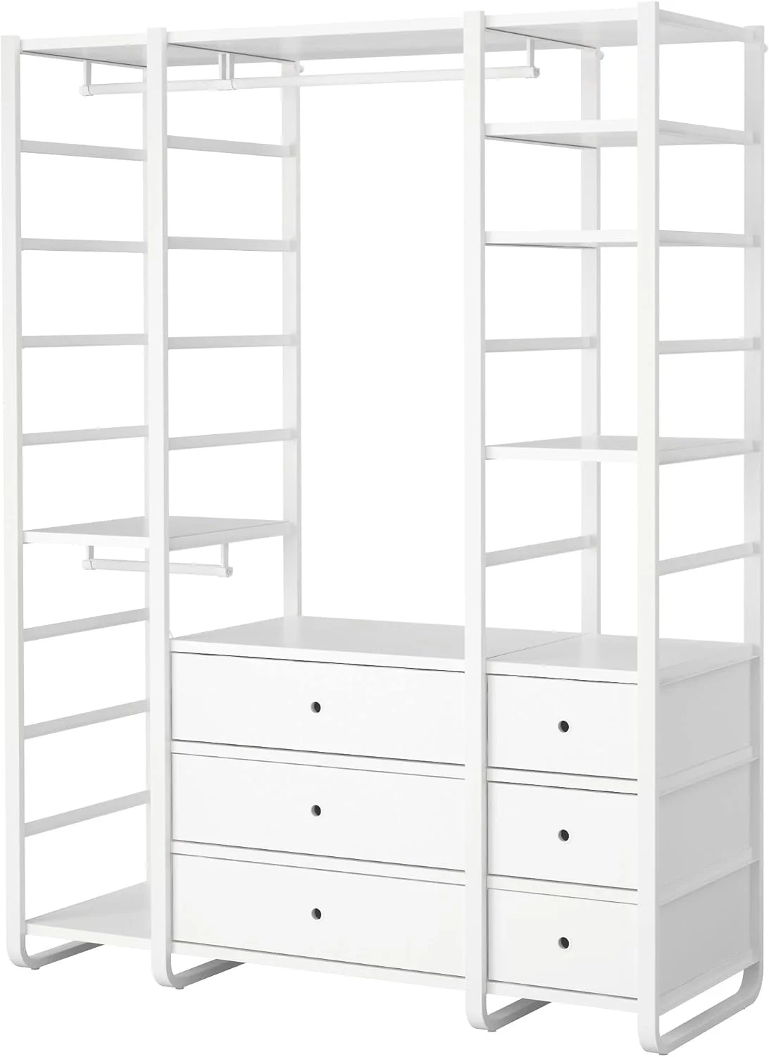 ترکیب کمد لباس ELVARLI، ۱۶۵x۵۵x۲۱۶ سانتی متر، سفید