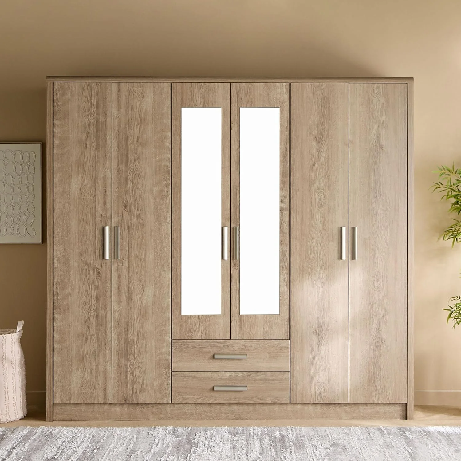 کمد لباس 6 درب HomeBox مدل Curvy Nxt به همراه 2 کشو