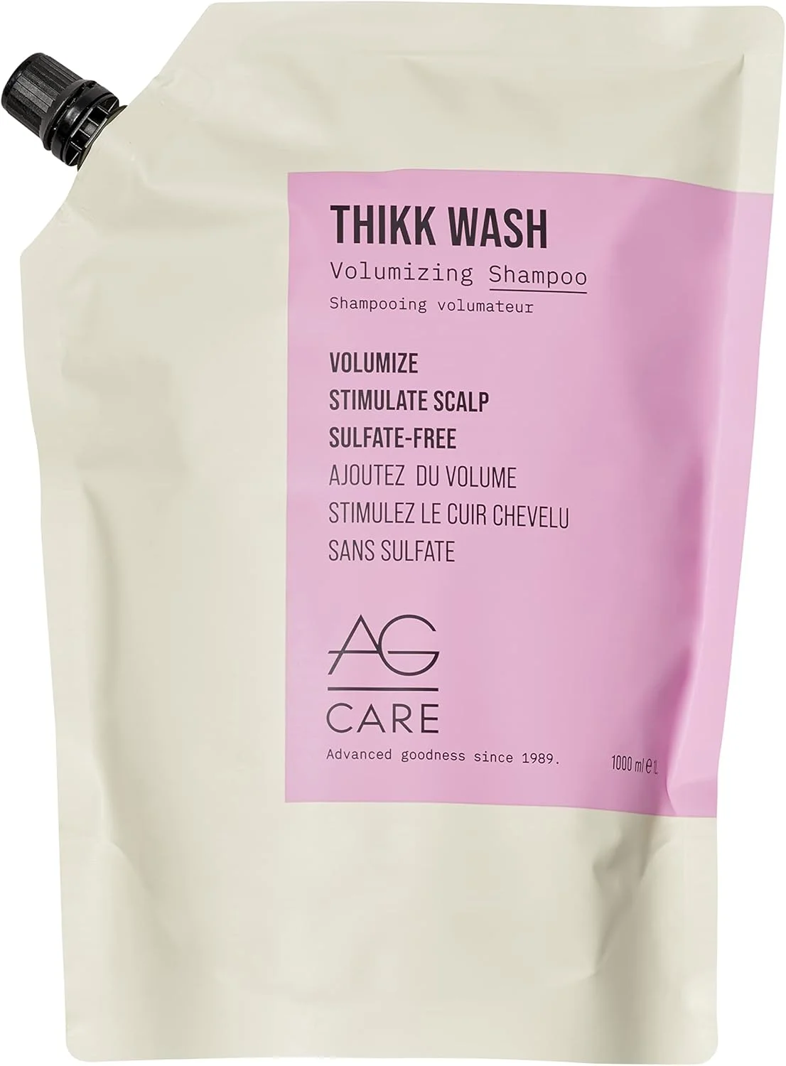 شامپو حجم دهنده مو ای جی کر مدل Thikk Wash، ۱۰۰۰ میلی لیتر شامپو حجم دهنده مو ای جی کر مدل Thikk Wash، ۱۰۰۰ میلی لیتر
