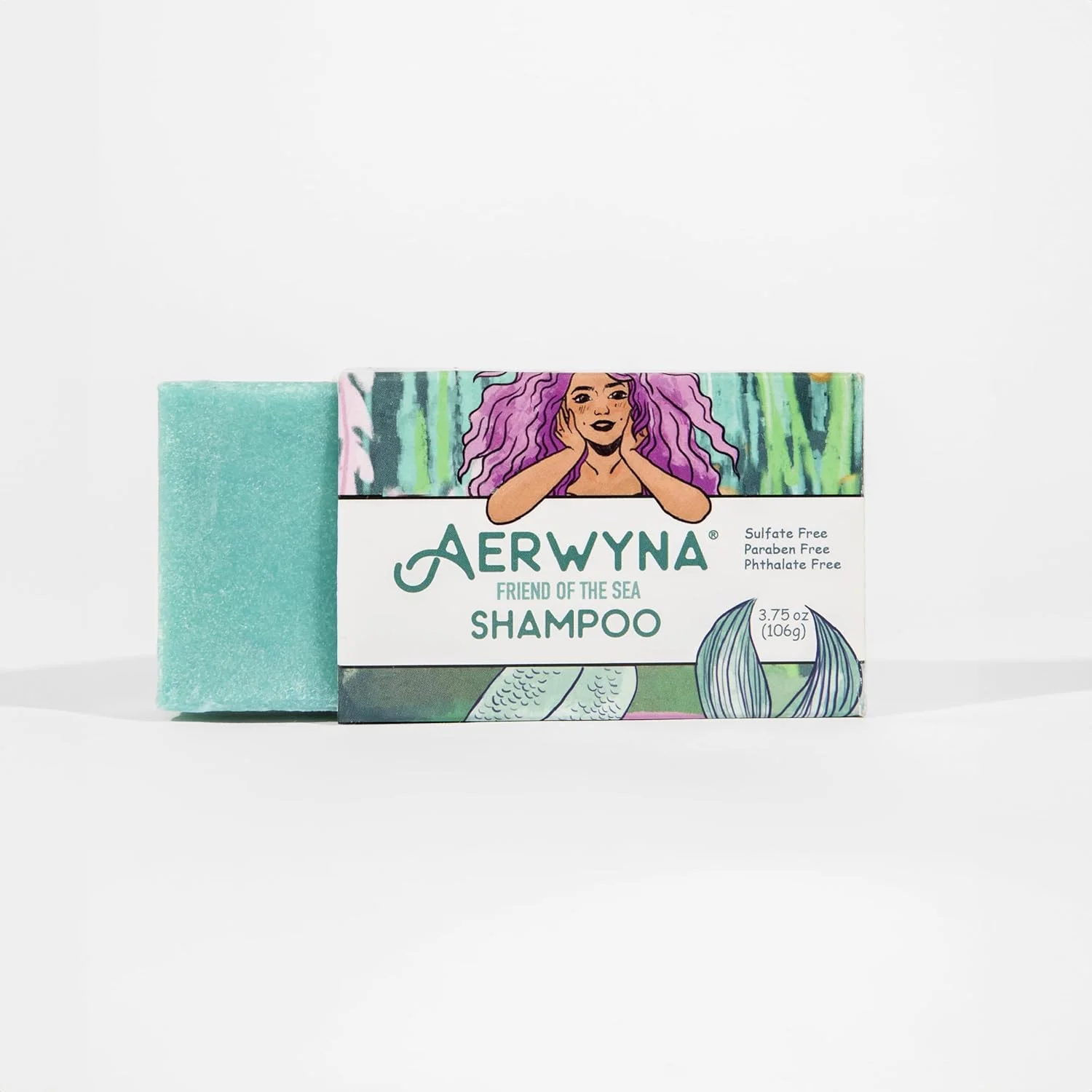 شامپو بار جامد AERWYNA دوستدار دریا با جوجوبا، پانتنول و اسپیرولینا (106 گرم) شامپو بار جامد AERWYNA دوستدار دریا با جوجوبا، پانتنول و اسپیرولینا (106 گرم)