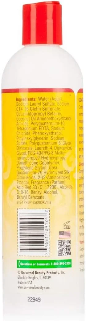 شامپو کنترل کننده کلاه گیس African Essence برای موهای طبیعی و مصنوعی (355 میلی لیتر) شامپو کنترل کننده کلاه گیس African Essence برای موهای طبیعی و مصنوعی (355 میلی لیتر)