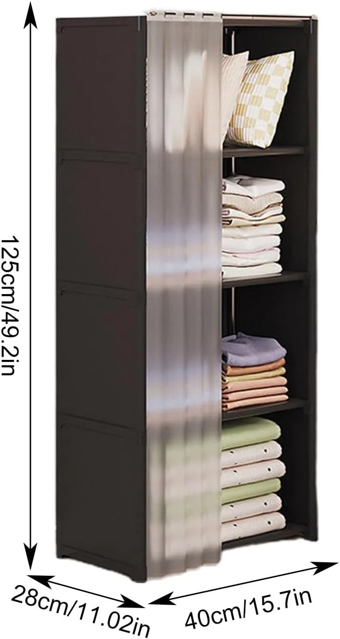 کمد لباس با روکش پارچه ای نبافته، کمد قابل حمل، قفسه سازمان دهنده لباس، قفسه ذخیره سازی کابینت برای اتاق خواب و اتاق نشیمن