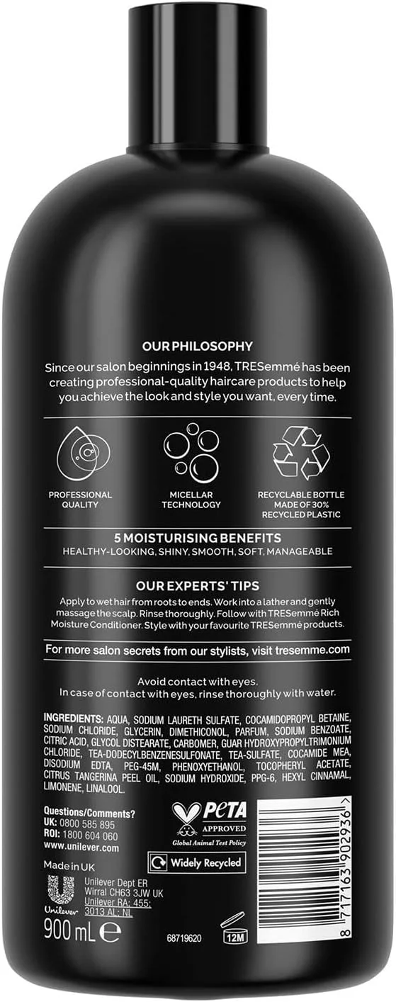 شامپو آبرسان قوی ترزمه برای آبرسانی تمام روز موهای خشک و آسیب دیده ۹۰۰ میلی لیتر شامپو آبرسان قوی ترزمه برای آبرسانی تمام روز موهای خشک و آسیب دیده ۹۰۰ میلی لیتر