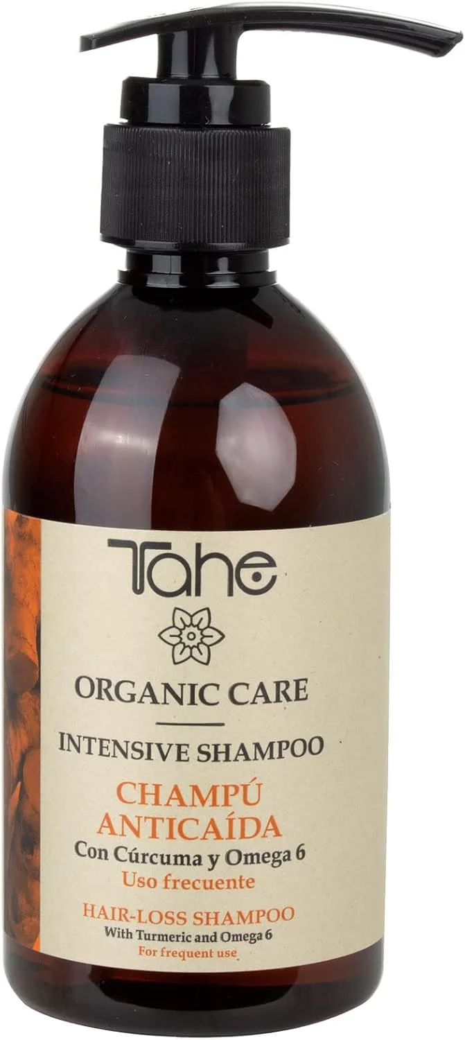 شامپو ضد ریزش موی فشرده Tahe Organic Care با زردچوبه و امگا 6، 300 میلی لیتر