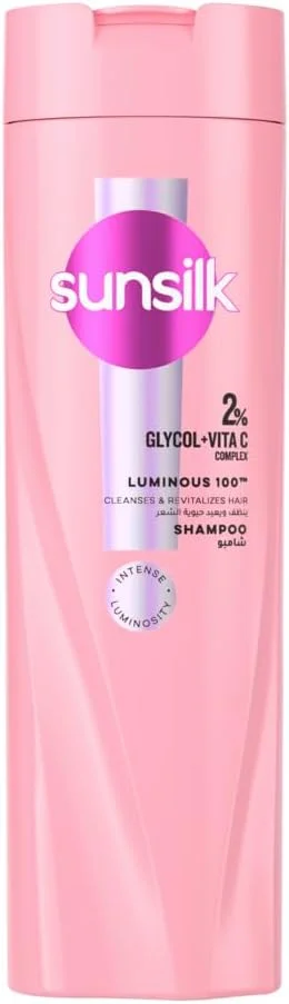 شامپو سانسیلک، لومینس 100، موها را تمیز و احیا می کند و درخشش آن را 5 برابر* افزایش می دهد، 400 میلی لیتر