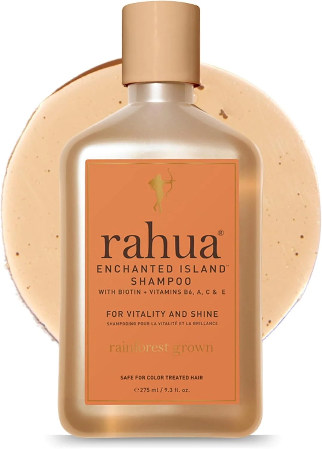 شامپو مو جزیره افسون شده Rahua با بیوتین، 275 میلی لیتر، تقویت کننده، افزایش دهنده رشد و درخشندگی مو برای انواع مو، ویتامین C، E، A و B6، رایحه نارگیل و گواوا، مراقبت مغذی مو برای آقایان و بانوان