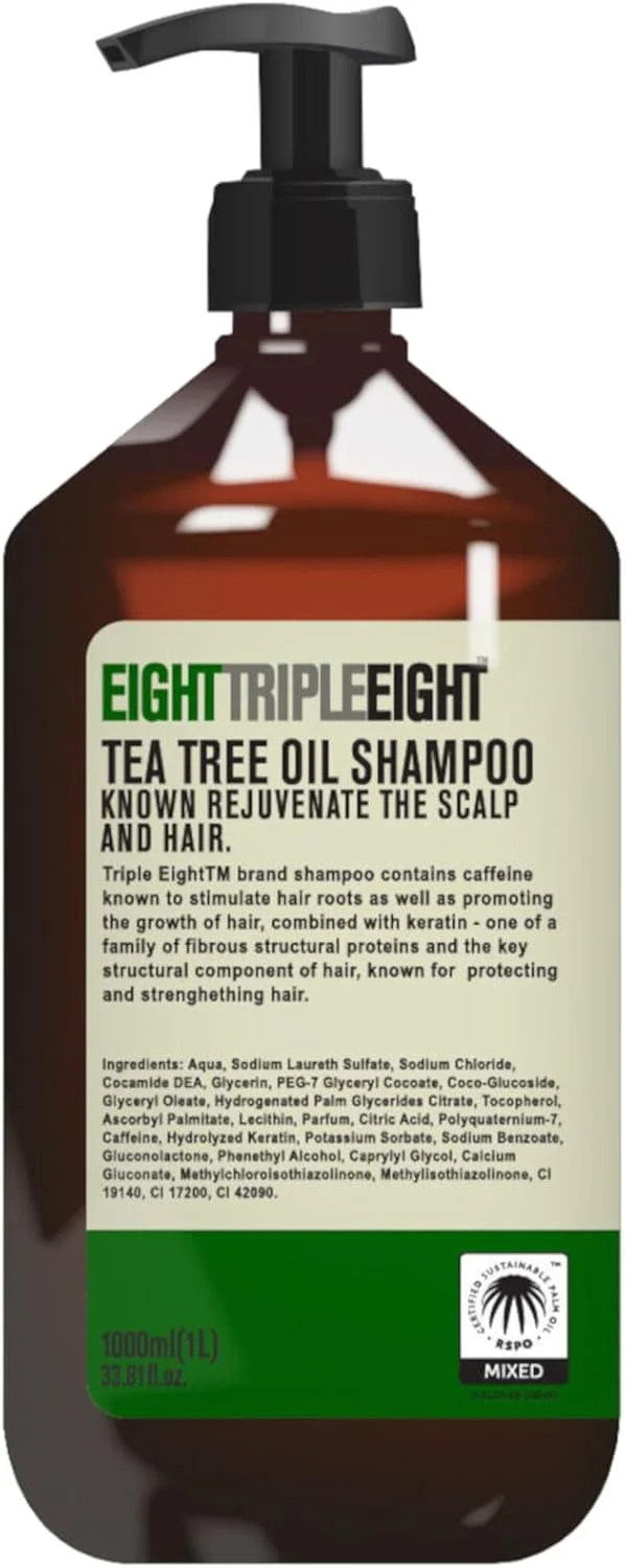 شامپو روغن درخت چای ایت تریپل ایت یک لیتری - سایز خیلی بزرگ شامپو روغن درخت چای ایت تریپل ایت یک لیتری - سایز خیلی بزرگ