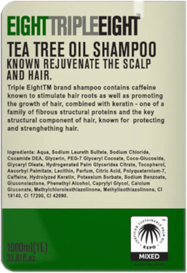 شامپو روغن درخت چای ایت تریپل ایت یک لیتری - سایز خیلی بزرگ شامپو روغن درخت چای ایت تریپل ایت یک لیتری - سایز خیلی بزرگ