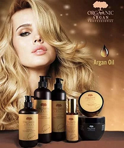 شامپو مغذی حرفه ای آرگان ارگانیک 500 میلی لیتر - روغن آرگان، امگا 3، امگا 9، ویتامین E - شامپو پاک کننده و مغذی
