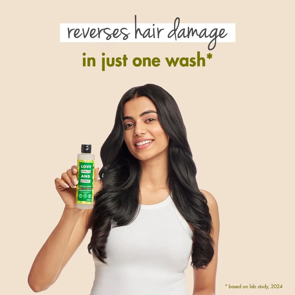 شامپو تقویت کننده و افزایش طول مو Love Beauty And Planet حاوی روغن زیتون و پپتید، بدون سولفات و پارابن، 200 میلی لیتر شامپو تقویت کننده و افزایش طول مو Love Beauty And Planet حاوی روغن زیتون و پپتید، بدون سولفات و پارابن، 200 میلی لیتر