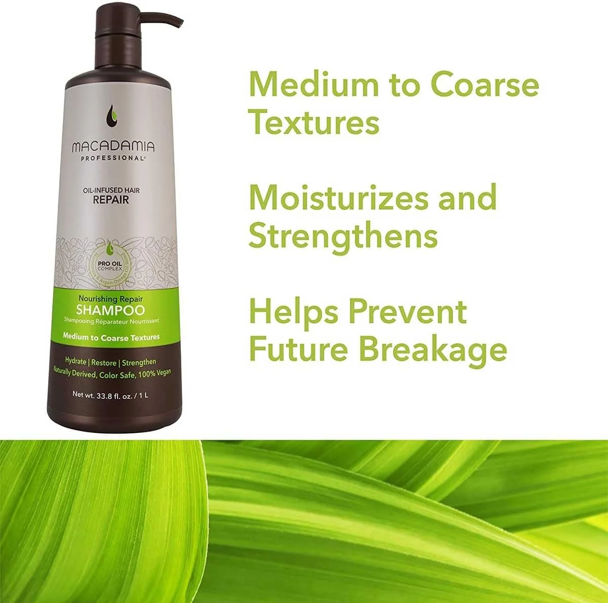 شامپو مرطوب کننده و مغذی ماکادامیا نچرال، 1 لیتر