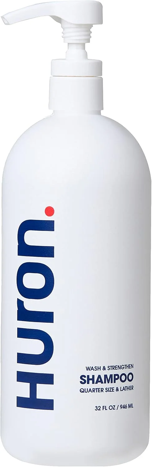شامپو روزانه مردانه با رایحه تازه هیورون - حفظ کننده حجم و استحکام مو - شامپو مغذی موی مردانه با روغن آرگان و ویتامین های E و B7 - ۹۴۶ میلی لیتر