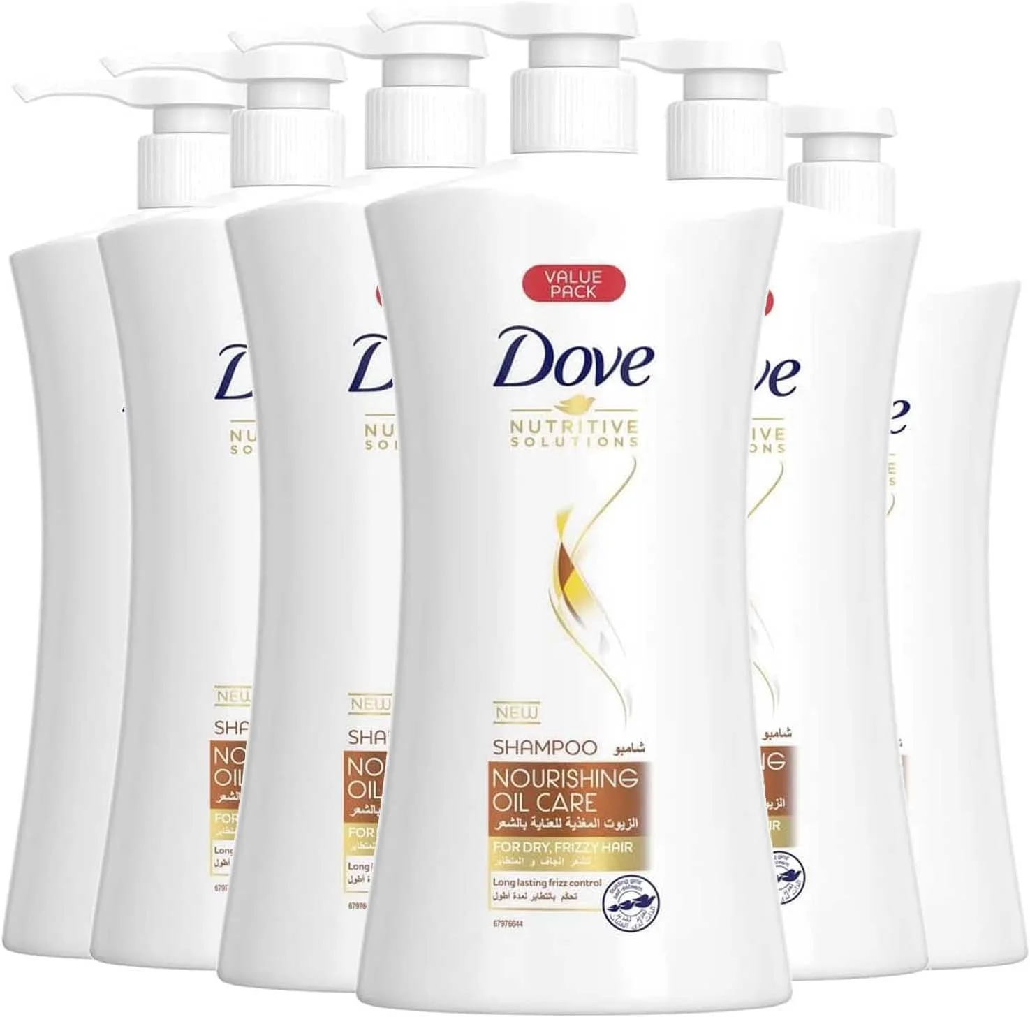 شامپو روغن مغذی داو، 1 لیتر، بسته 6 عددی