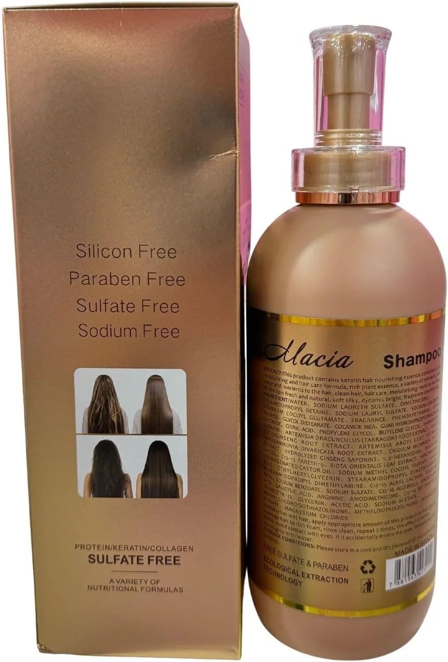 شامپو کراتین برزیلی Macia، ۸۰۰ میلی لیتر | ترمیم موهای خشک، وز و آسیب دیده شامپو کراتین برزیلی Macia، ۸۰۰ میلی لیتر | ترمیم موهای خشک، وز و آسیب دیده