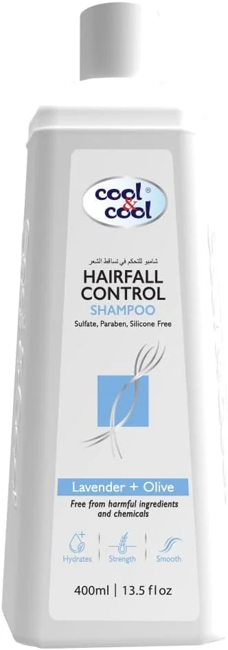 شامپو کنترل ریزش مو کول اند کول 400 میلی لیتر - فرمولاسیون فاقد سولفات، پارابن و سیلیکون با اسطوخودوس و زیتون برای آبرسانی، استحکام و لطافت شامپو کنترل ریزش مو کول اند کول 400 میلی لیتر - فرمولاسیون فاقد سولفات، پارابن و سیلیکون با اسطوخودوس و زیتون برای آبرسانی، استحکام و لطافت